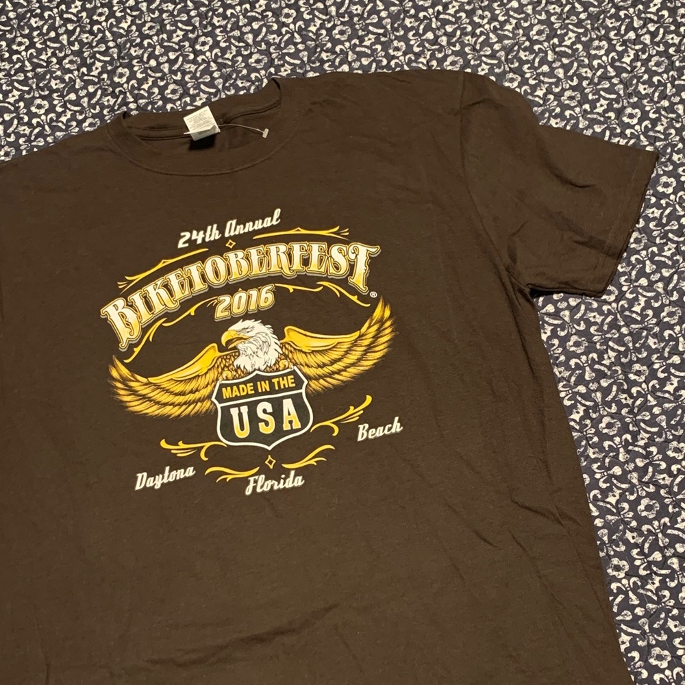 Biktoberfest 2016 Brown Graphic Tee - Made in the USA